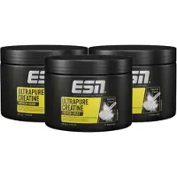 ESN Ultrapure Creatine Poeder, 3 x 250 g Voordeelverpakking - Puur Creatine Monohydraat, Premium Kwaliteit, Veganistisch