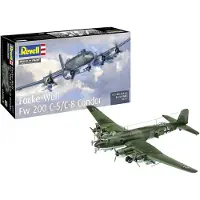Revell Modelbouwpakket Vliegtuigen - 03777 Focke-Wulf Fw 200 C-5/C-8 Condor - WWII Duitse Langeafstands Bommenwerper Vliegtuig Plastic - 1:72 - Modelbouw