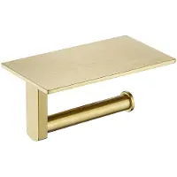 Guido Gusto Toiletrolhouder 18 cm mat goud