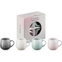 Le Creuset - Set van 4 Mokken Coupe 0,32l