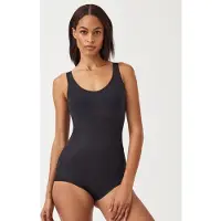 Spanx SPANXshape Invisible Tank Brief Bodysuit - Maat L - Kleur Very Black