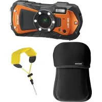 Ricoh WG-80 Orange Kit + Floating Strap + Neoprene Case