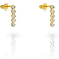 Orphelia 'Bling' Dames 925 Sterling Zilveren Oorbellen - Goud ZO-7547/G