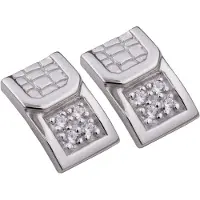 Orphelia Dames 925 Sterling Zilveren Stud Oorbellen - Zilver ZO-5902