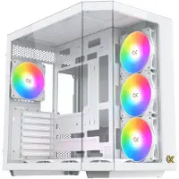Xigmatek CUBI II Arctic Case zonder voeding - Cube - E-ATX-formaat - Wit