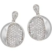 Orphelia Dames 925 Sterling Zilveren Dangle Oorbellen - Zilver ZO-5936