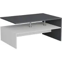 Vicco Amato Salontafel – 90 x 52.6 cm Antraciet/wit