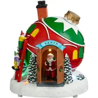 Luville Santa ball house battery operated l19,5xw18xh22 cm