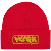 Stranger Things Beanie - Season 5 - WSQK Logo - rood | Maat Standard