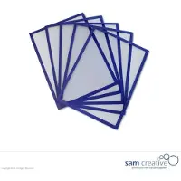 Sam Creative Whiteboard Magneetvenster A4 blauw set 5 stuks