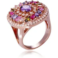 Orphelia Dames 925 Sterling Zilveren Ring - Roze ZR-7428/RG