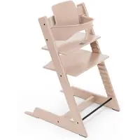 Stokke Tripp Trapp-kinderstoel, sereen roze - inclusief stoel + babyset2 voor kinderen van 6-36 maanden - verstelbaar, ergonomisch en gemakkelijk schoon te maken