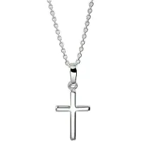 Trendjuwelier huiscollectie 1321919 Zilveren Ketting Kruis 1,3 mm 41 + 4 cm