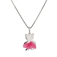 Orphelia 'Bear Bow' Kinder 925 Sterling Zilveren Ketting met Hanger - Zilver ZH-7132