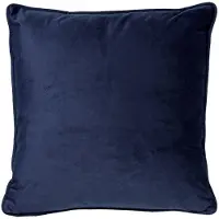 Dutch decor FINN - kussenhoes 45x45 cm - velvet - effen kleur - Insignia Blue - donkerblauw - met rits - zonder binnenkussen