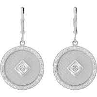 Orphelia 'Huda' Dames 925 Sterling Zilver Dangle Oorbellen - Zilver ZO-7290