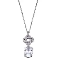 Orphelia Dames 925 Sterling Zilveren Ketting met Hanger - Zilver ZH-4558