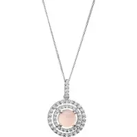 Orphelia 'Rivera' Dames 925 Sterling Zilveren Ketting met Hangertje - Zilver ZH-7481/PC