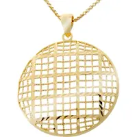 Orphelia Dames 925 Sterling Zilveren Ketting met Hanger - Goud ZK-7189/G