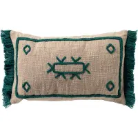 Dutch decor CIRO - kussenhoes 30x50 cm - etnisch dessin - Latigo Bay - blauw - met rits - zonder binnenkussen