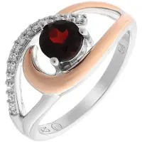 Orphelia Dames 925 Sterling Zilveren Ring - Zilver/Rozé zr-7375/1