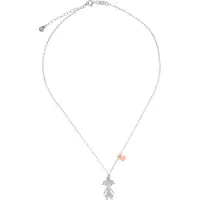 Orphelia 'Lyra' Dames 925 Sterling Zilveren Ketting met Hanger - Zilver/Roos ZK-7390
