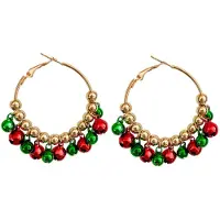 Charme Bijoux Oorringen- gekleurd- kerst -belletjes-
