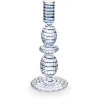Pip studio Kandelaar Glass Swirl Small Dark Blue 20 cm