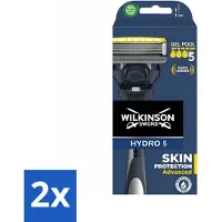 Wilkinson Sword 2 x - Navulmesjes - Hydro 5 Skin Protection Advanced - Beschermend - 1 mesje - Scheermes - Scheermes 5 Mesjes - Hydro 5 - - Scheermes Voor Mannen