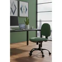 Alta ErgoFlex Home Office Bureaustoel – Ergonomische Bureaustoel met Verstelbare Rugleuning & Zithoogte – Comfortabele Werkstoel met Gewatteerde Zitting – Modern Design – Draaibare Stoel – Groen