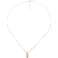 Orphelia 'Joline' Dames 925 Sterling Zilveren Ketting met Hanger - Zilver/Roze ZH-7118