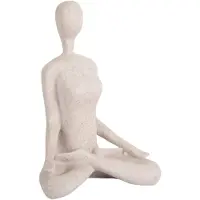 PT Living Decoratie Statue Open Lotus Light Grey