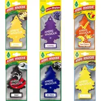 ARBRE MAGIQUE Set van 6 - Geurboom luchtverfrisser voor in de auto – Car Parfum – Geurboompje – Geurbooster – Wonderboom – Geurverfrisser – Nieuwe Auto – Autogeur – Autoparfum – Geurblad