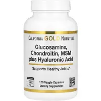 California Gold Nutrition , Glucosamine, Chondroitine, MSM Plus Hyaluronzuur, 120 Veggie Capsules