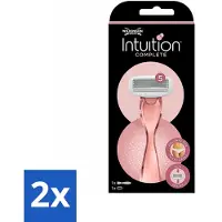 Wilkinson Sword 2 x - Scheermes - Intuition Complete - Efficiënt - 1 scheermes - Scheermes - Scheermesje - Scheerapparaat - Scheermes Voor Vrouwen - Gladde Huid