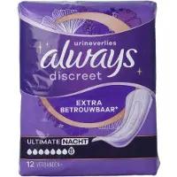 Always Discreet verband ultimate night 12 Stuks