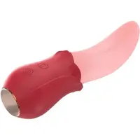 LONGZIMING Lick Tong Vibrator - Zuiger en Likkende Stimulator - Sex Toy voor Vrouwen - Stimulator met Likkende Tong - Voor Koppels - Silicone Erotisch Speelgoed