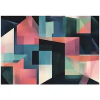 WALLARENA - Fotobehang - 400x280 cm - abstract kleurrijk fotobehang voor slaapkamer en woonkamer van vliesbehang