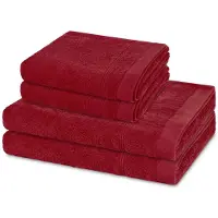 Ross Sonstiges 2 X handdoek 2 X douchehanddoek - in set 4 pack Rubin