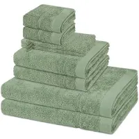 Ross Sonstiges 2 X washandjes 2 X gasten- 2 X douche- 2 X handdoek - in set 8 pack Rubin
