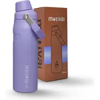 Motivai Fast Sip Drinkfles 700ML – Lila – Thermosfles RVS – Lekvrije Waterfles – BPA-vrij – Dubbelwandig Geïsoleerd – Voor Warm & Koud