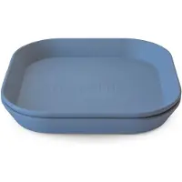 Mushie Bord Vierkant (set van 2) Twilight Blue