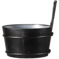 4Living Sauna emmer Zwart 4 L