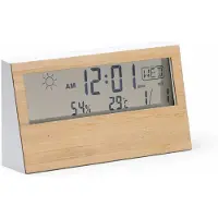 Roly Weerstation Voor Binnen Met Thermometer En Luchtvochtigheidsmeter - Inclusief Batterij - Digitaal Display - Tijd, kalender en wekker