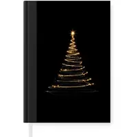 MuchoWow Magisch - Kerstboom - Lichtspiralen - Zwart - Kerst - Cadeau - Kerstcadeau voor mannen, vrouwen en kinderen