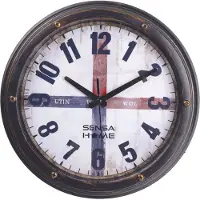 Sensahome Wandklok Utin - Klassieke Wandklok met Stille uurwerk - Landelijke design - 30cm