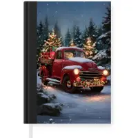 MuchoWow Kersttruck - Sneeuwbos - Rood - Kerst - Cadeau - Kerstcadeau voor mannen, vrouwen en kinderen