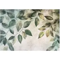WALLARENA - Fotobehang - 400x280 cm - Fototapete met hangende groene bladeren voor slaapkamer en salon van vliesbehang