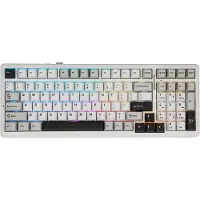 EPOMAKER x AULA F99 - Wit - Mechanisch Draadloos Toetsenbord - RGB - 100% - QWERTY - Gaming Keyboard - Leobog Reaper Switch