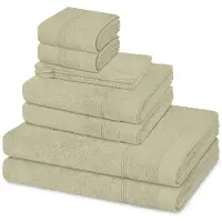 Ross Sonstiges 2 X washandjes 2 X gasten- 2 X douche- 2 X handdoek - in set 8 pack Rubin